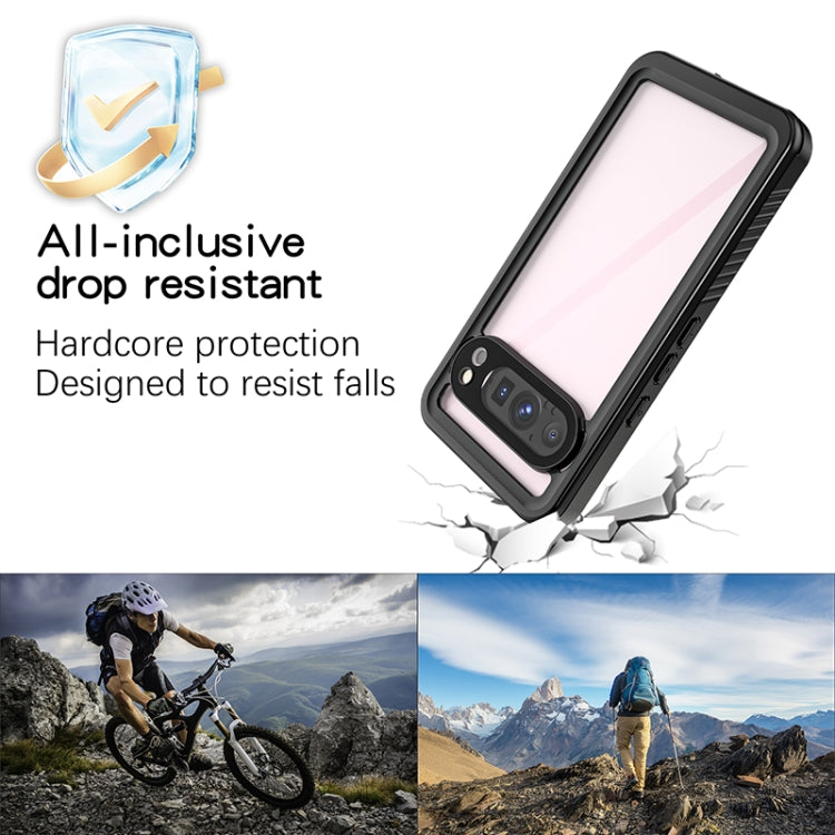 For Google Pixel 9 Pro RedPepper Shockproof IP68 Waterproof PC + TPU Protective Case - Black