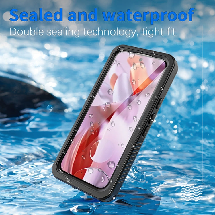 For Google Pixel 9 Pro RedPepper Shockproof IP68 Waterproof PC + TPU Protective Case - Black