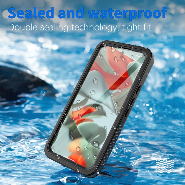 For Google Pixel 9 Pro XL RedPepper Shockproof IP68 Waterproof PC + TPU Protective Case - Black