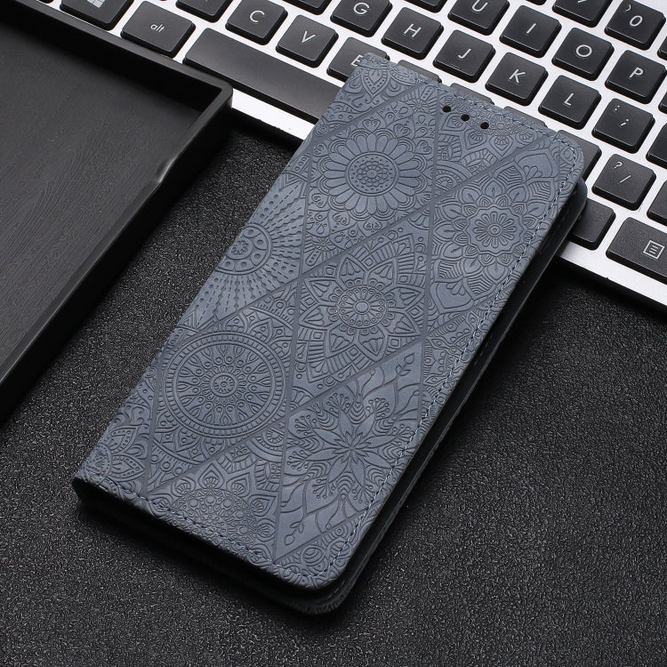 For Xiaomi Redmi 13 4G Ethnic Embossed Adsorption Leather Phone Case