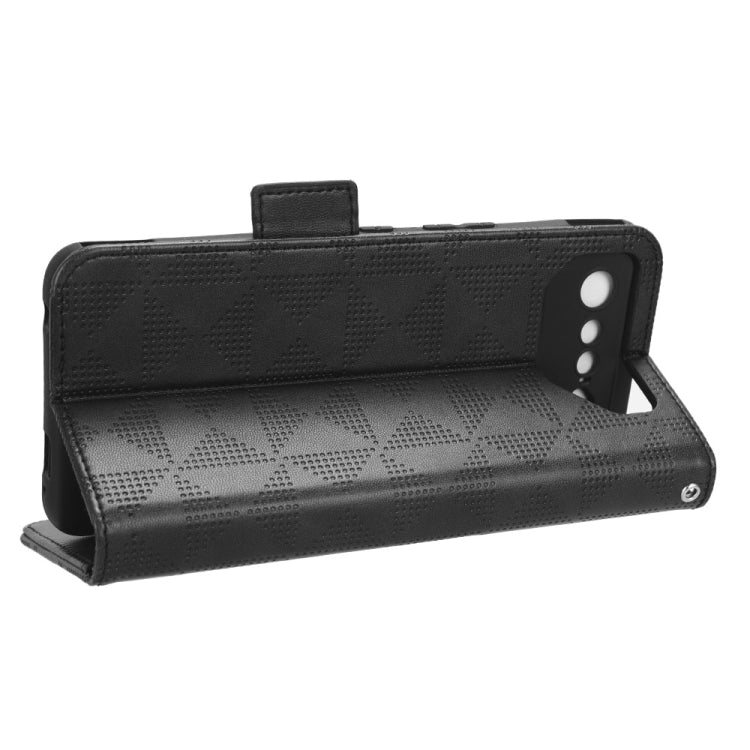 For Asus ROG Phone 7 Symmetrical Triangle Pattern Leather Phone Case