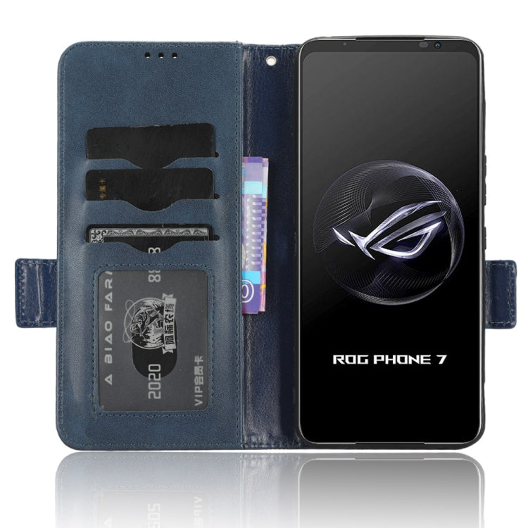 For Asus ROG Phone 7 Symmetrical Triangle Pattern Leather Phone Case