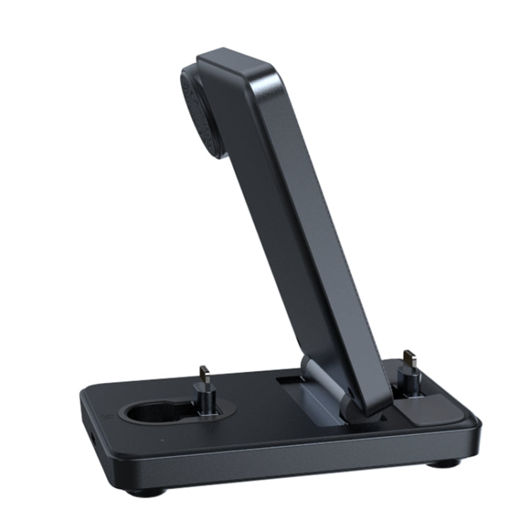 JOYROOM JR-WQS02 4 in 1 Wireless Charging Stand For iPhone / AirPods / Apple Watch Series(Black)