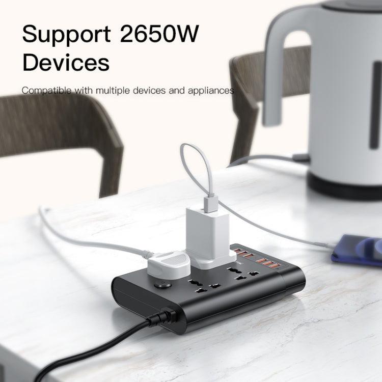 Yesido MC-08 4 Ports + 6 USB Ports 2650W Multi-functional High Power Socket