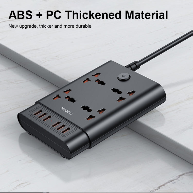 Yesido MC-08 4 Ports + 6 USB Ports 2650W Multi-functional High Power Socket