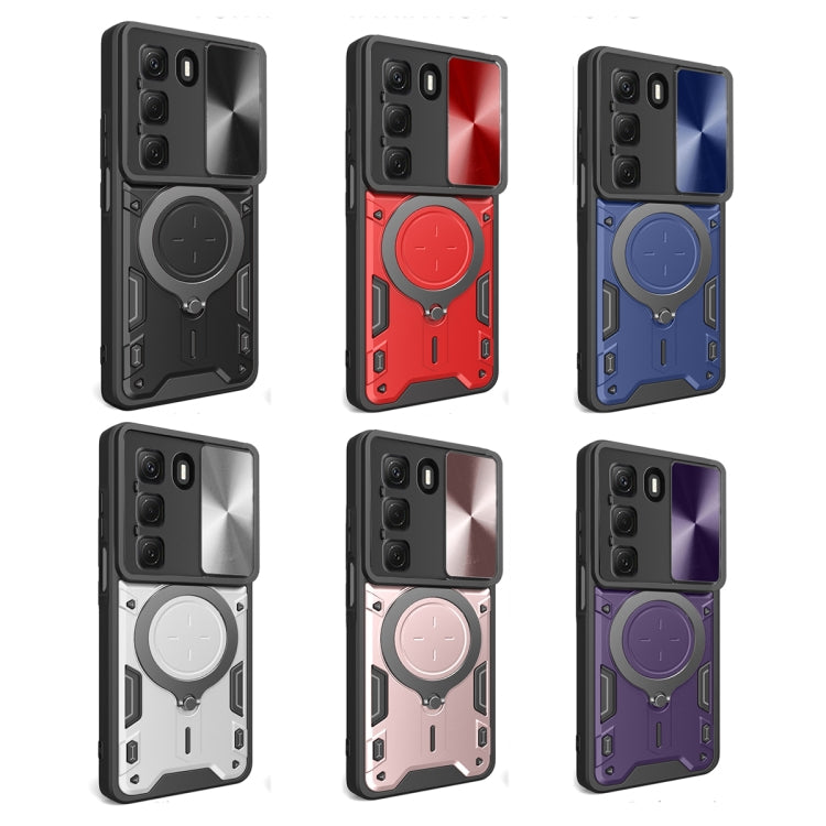 For Infinix Hot 50 4G CD Texture Sliding Camshield Magnetic Holder Phone Case