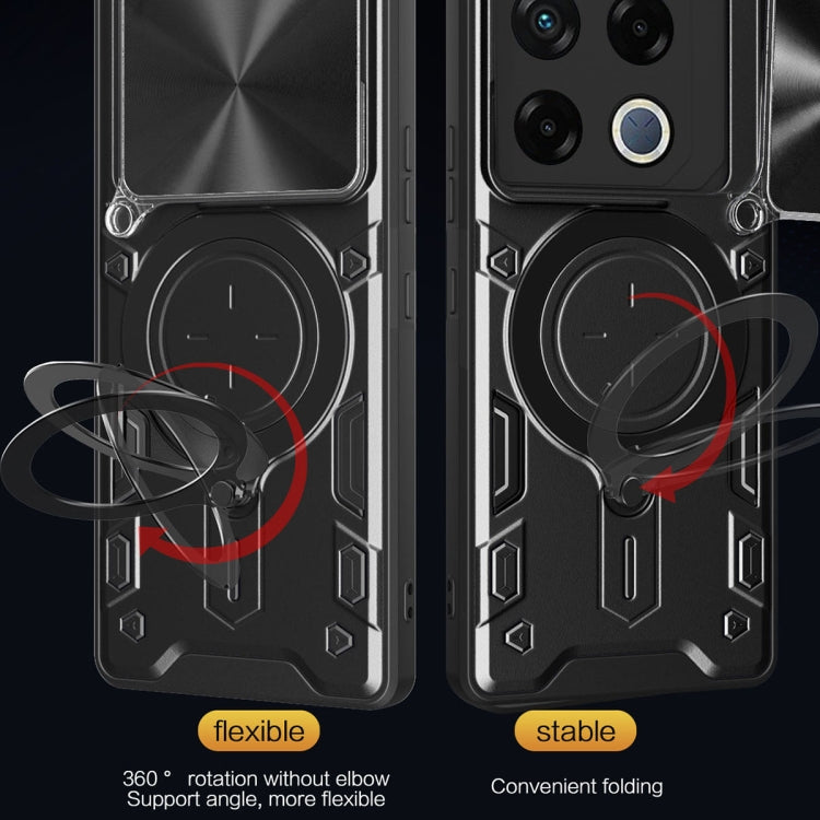 For Infinix GT 20 Pro CD Texture Sliding Camshield Magnetic Holder Phone Case