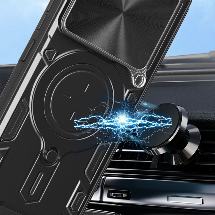 For Infinix GT 20 Pro CD Texture Sliding Camshield Magnetic Holder Phone Case