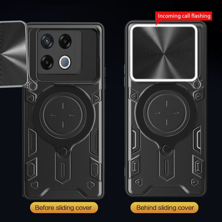 For Infinix GT 20 Pro CD Texture Sliding Camshield Magnetic Holder Phone Case
