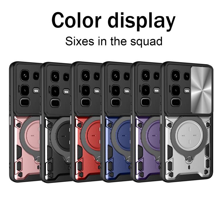 For Infinix Note 50s CD Texture Sliding Camshield Magnetic Holder Phone Case
