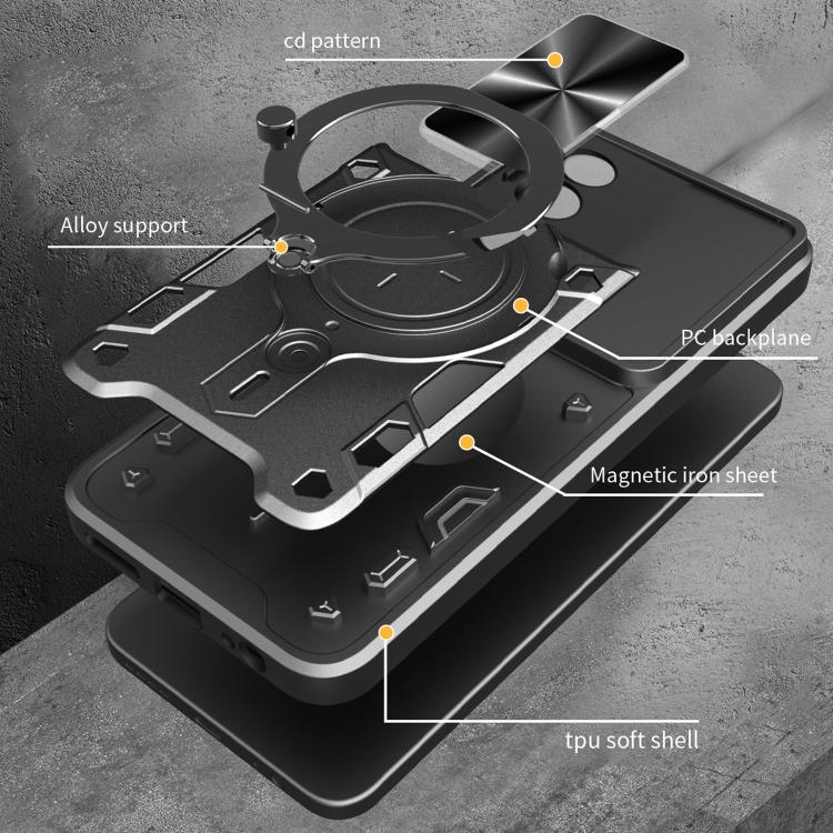 For Infinix Note 50s CD Texture Sliding Camshield Magnetic Holder Phone Case