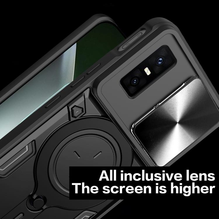 For Infinix GT 30 Pro CD Texture Sliding Camshield Magnetic Holder Phone Case
