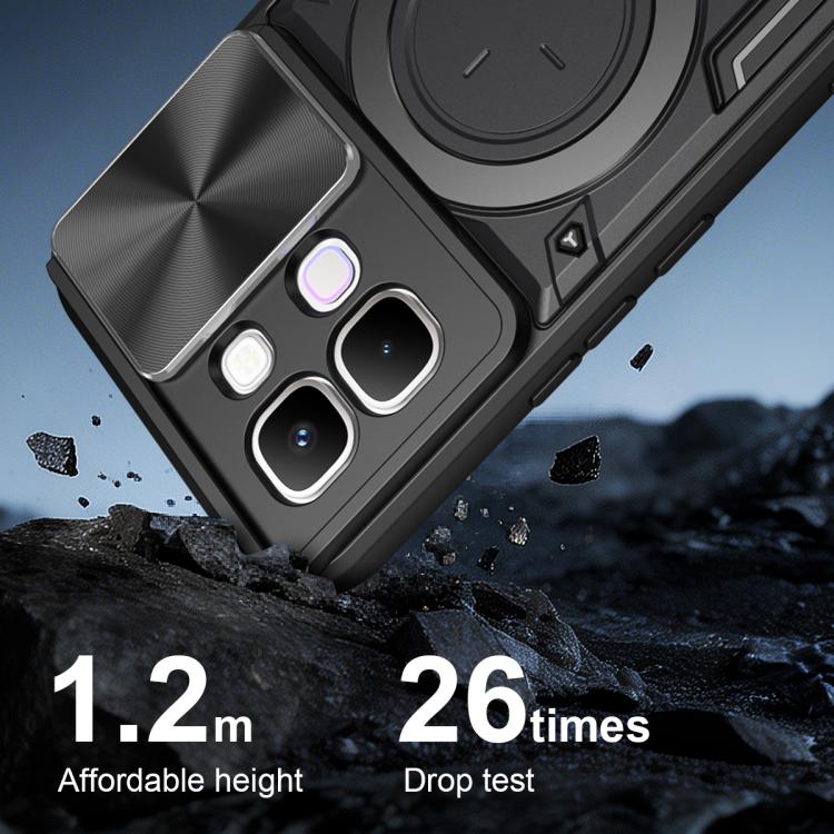 For Infinix Note 60 Pro 5G CD Texture Sliding Camshield Magnetic Holder Phone Case