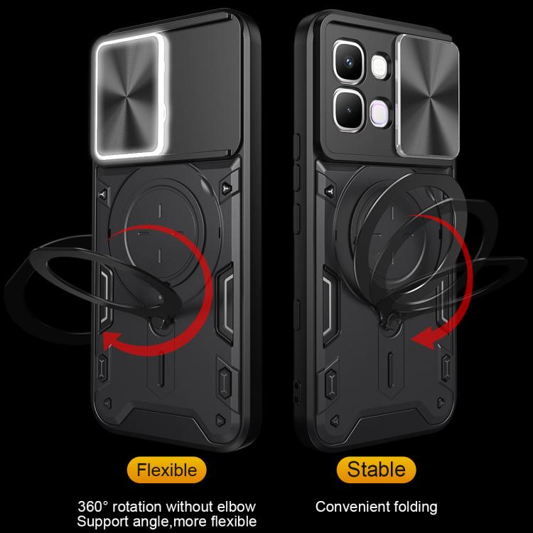 For Infinix Note 60 Pro 5G CD Texture Sliding Camshield Magnetic Holder Phone Case