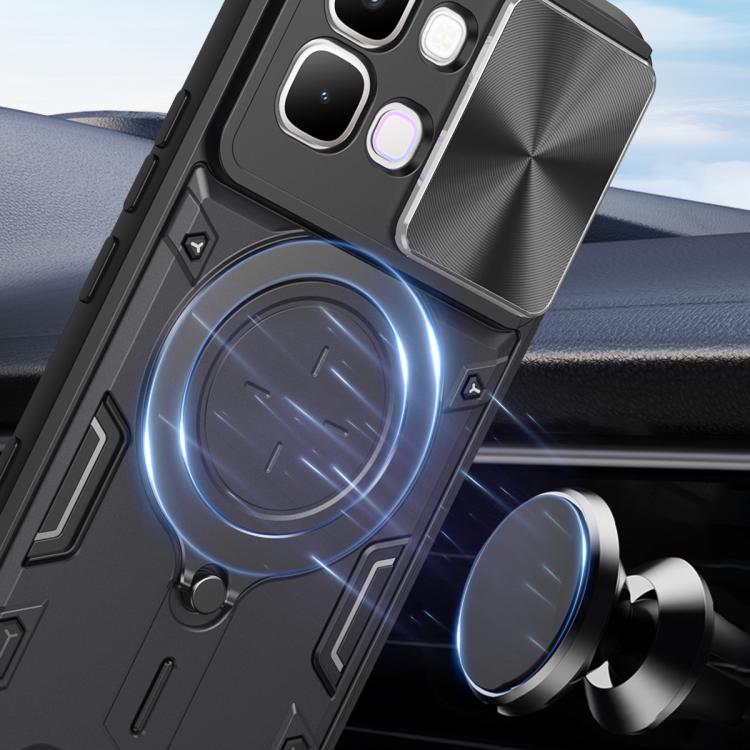 For Infinix Note 60 Pro 5G CD Texture Sliding Camshield Magnetic Holder Phone Case