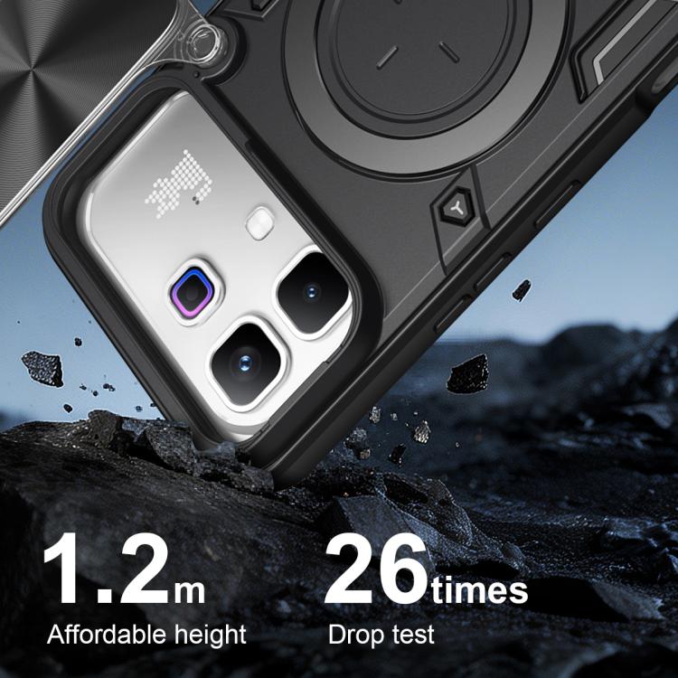 For Infinix Note Edge 5G CD Texture Sliding Camshield Magnetic Holder Phone Case