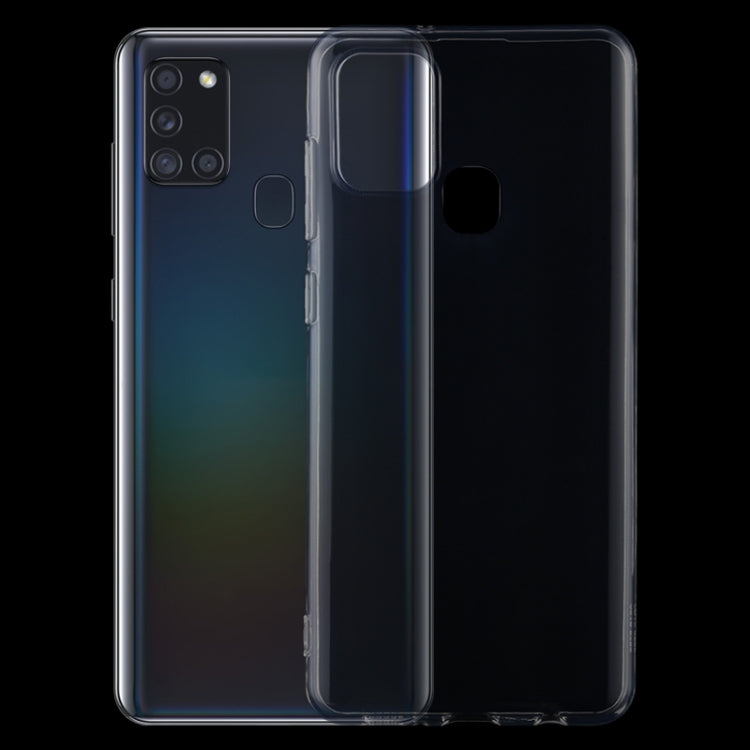 For Samsung Galaxy A21s 0.75mm Ultra-thin Transparent TPU Soft Protective Case