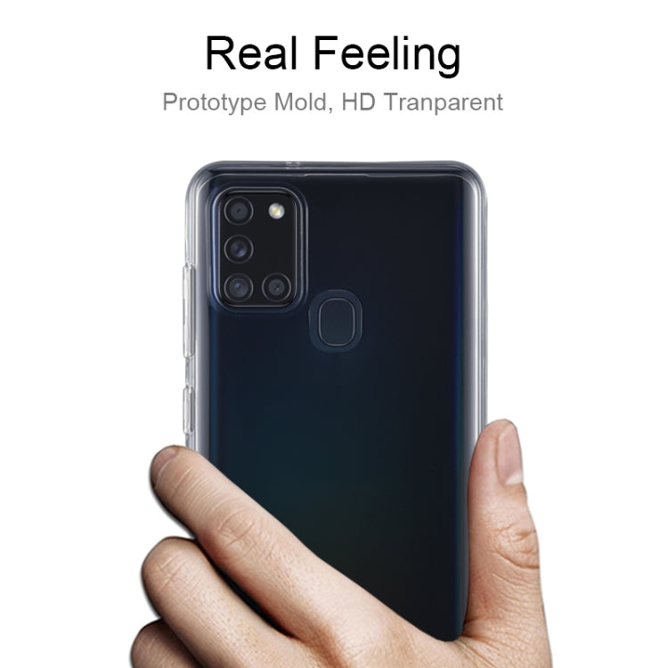 For Samsung Galaxy A21s 0.75mm Ultra-thin Transparent TPU Soft Protective Case
