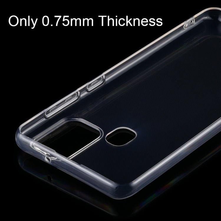 For Samsung Galaxy A21s 0.75mm Ultra-thin Transparent TPU Soft Protective Case