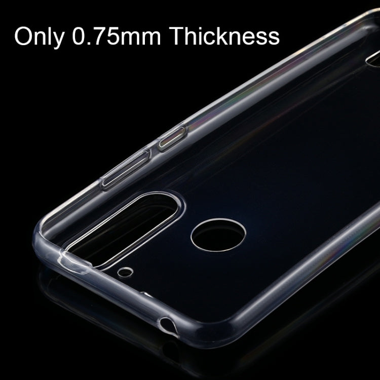 For Motorola Moto G8 Power Lite 0.75mm Ultra-thin Transparent TPU Soft Protective Case