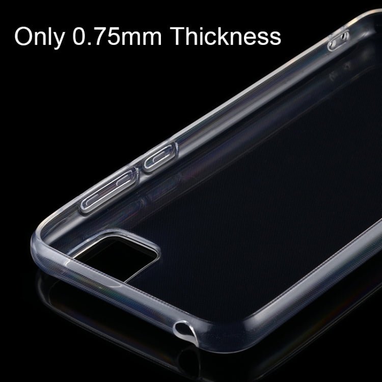 For Huawei Y5p 0.75mm Ultra-thin Transparent TPU Soft Protective Case