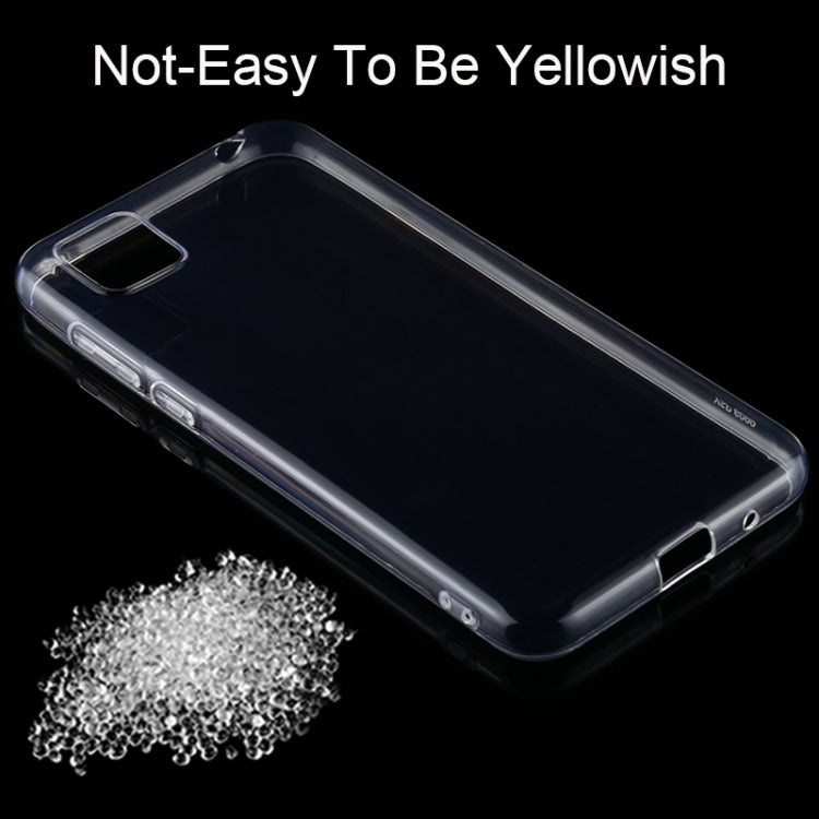 For Huawei Y5p 0.75mm Ultra-thin Transparent TPU Soft Protective Case
