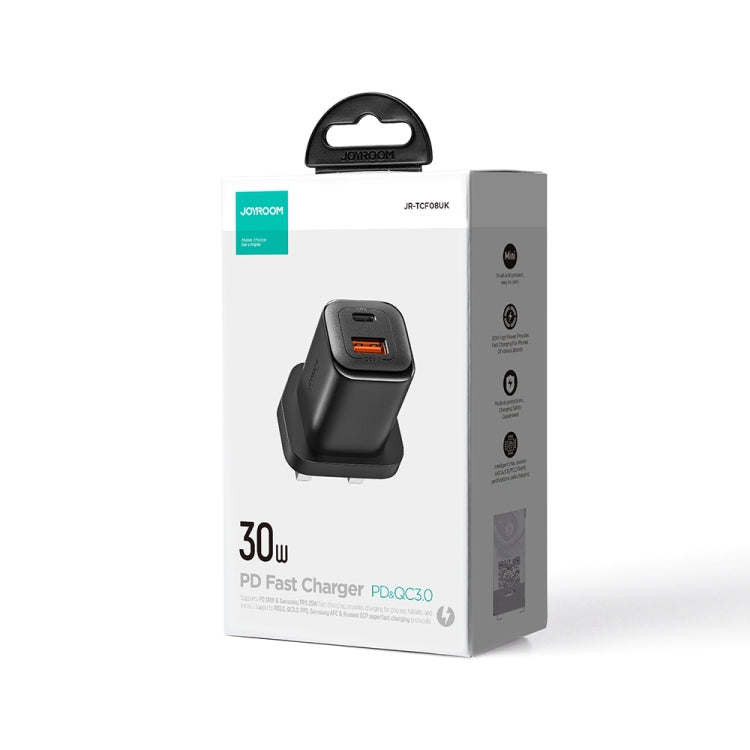 JOYROOM TCF08 30W USB+USB-C / Type-C Dual Port Charger, Plug: