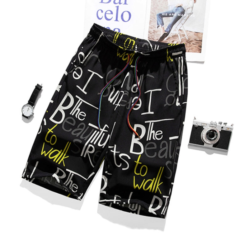 Men Summer Thin Straight Leg Casual Shorts, Size: