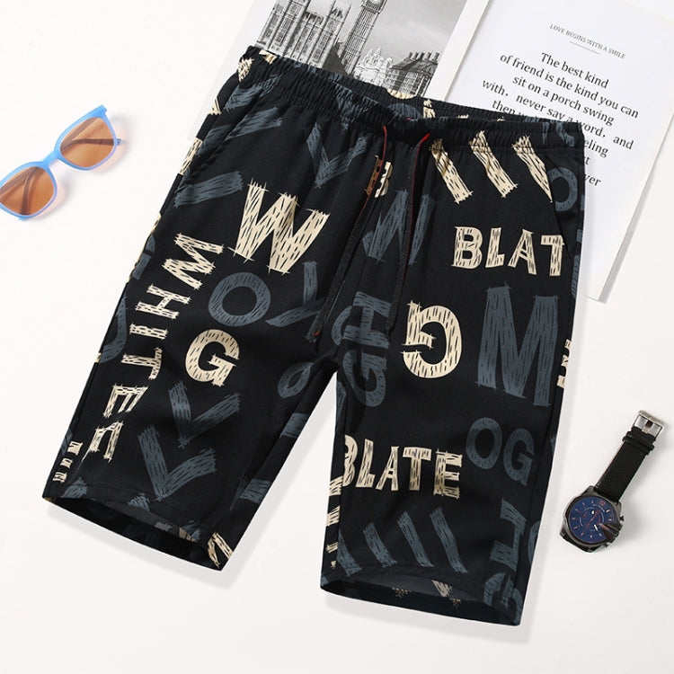 Men Summer Thin Straight Leg Casual Shorts, Size:
