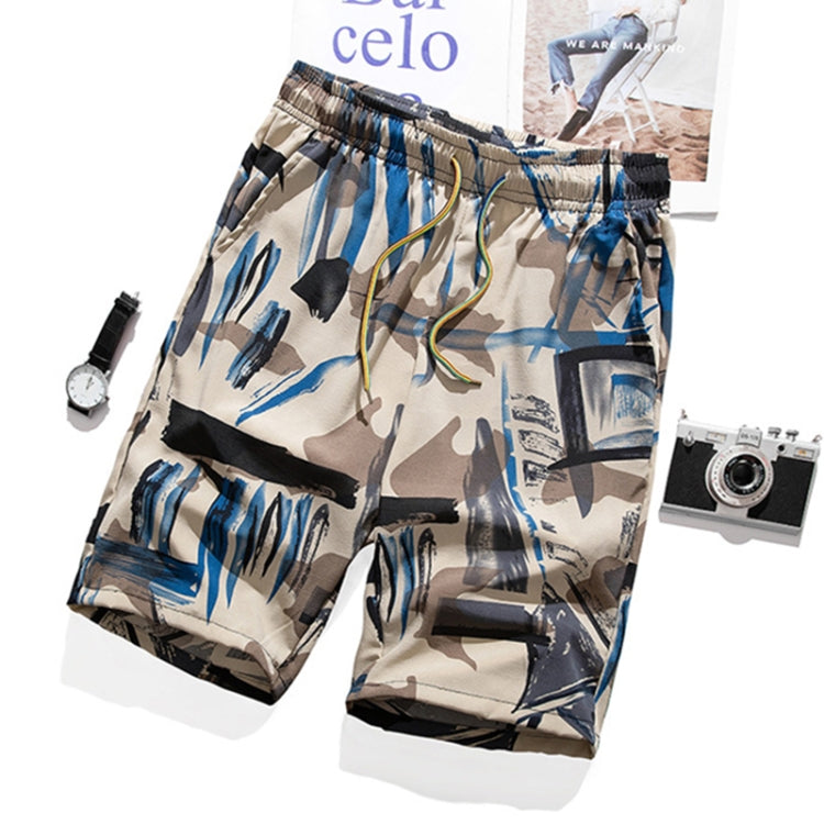 Men Summer Thin Straight Leg Casual Shorts, Size: