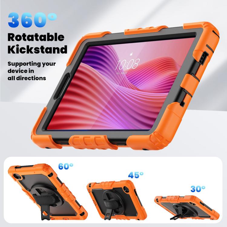 For Lenovo Tab K9 / Tab One Silicone Hybrid PC Tablet Case with Shoulder Strap