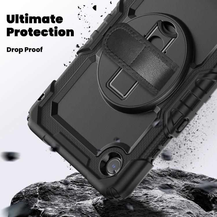 For Lenovo Tab K9 / Tab One Silicone Hybrid PC Tablet Case with Shoulder Strap