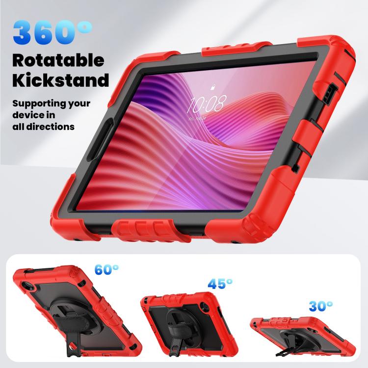 For Lenovo Tab K9 / Tab One Silicone Hybrid PC Tablet Case with Shoulder Strap