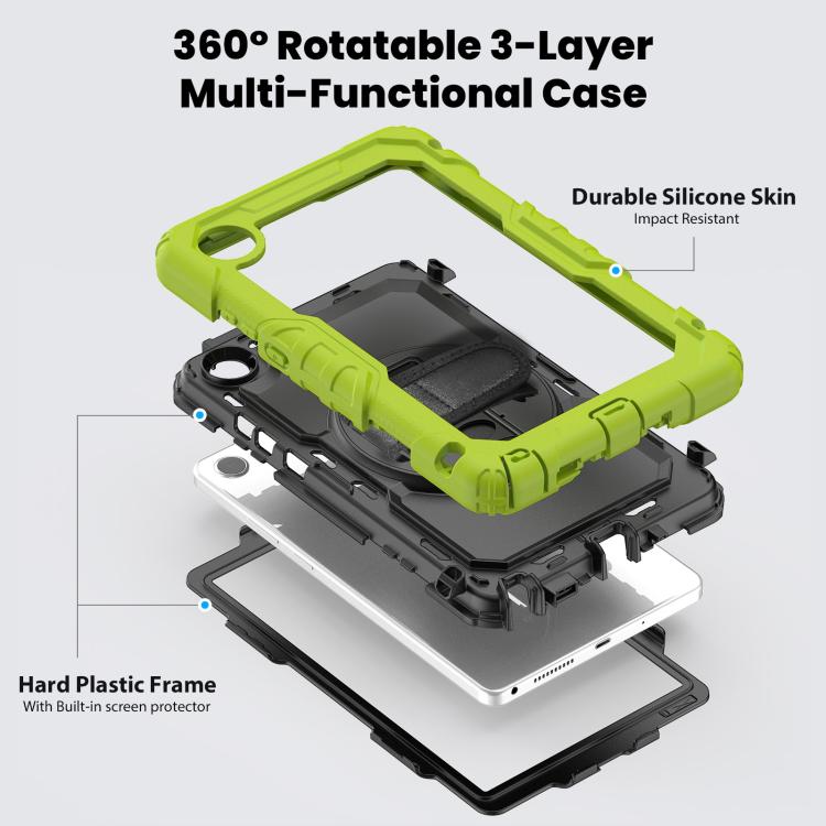 For Lenovo Tab K9 / Tab One Silicone Hybrid PC Tablet Case with Shoulder Strap