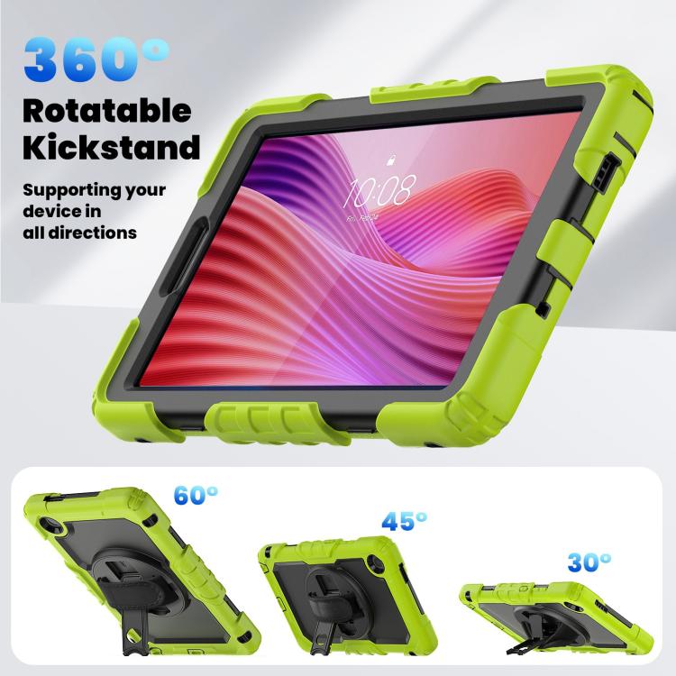 For Lenovo Tab K9 / Tab One Silicone Hybrid PC Tablet Case with Shoulder Strap