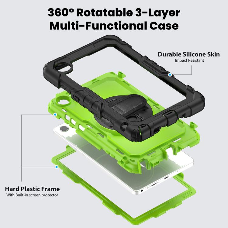 For Lenovo Tab K9 / Tab One Silicone Hybrid PC Tablet Case with Shoulder Strap