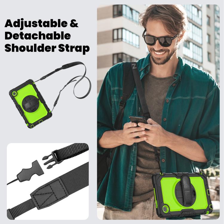 For Lenovo Tab K9 / Tab One Silicone Hybrid PC Tablet Case with Shoulder Strap
