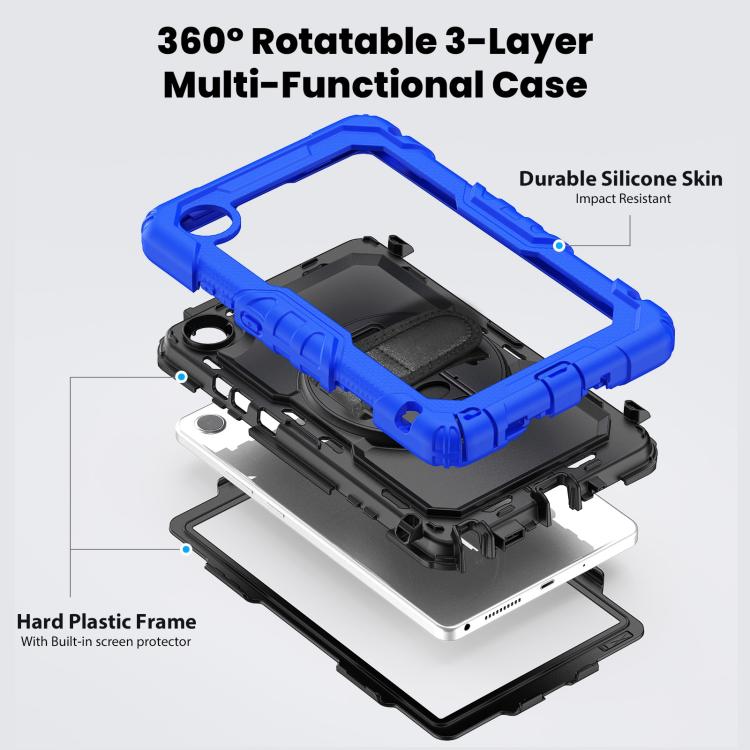 For Lenovo Tab K9 / Tab One Silicone Hybrid PC Tablet Case with Shoulder Strap