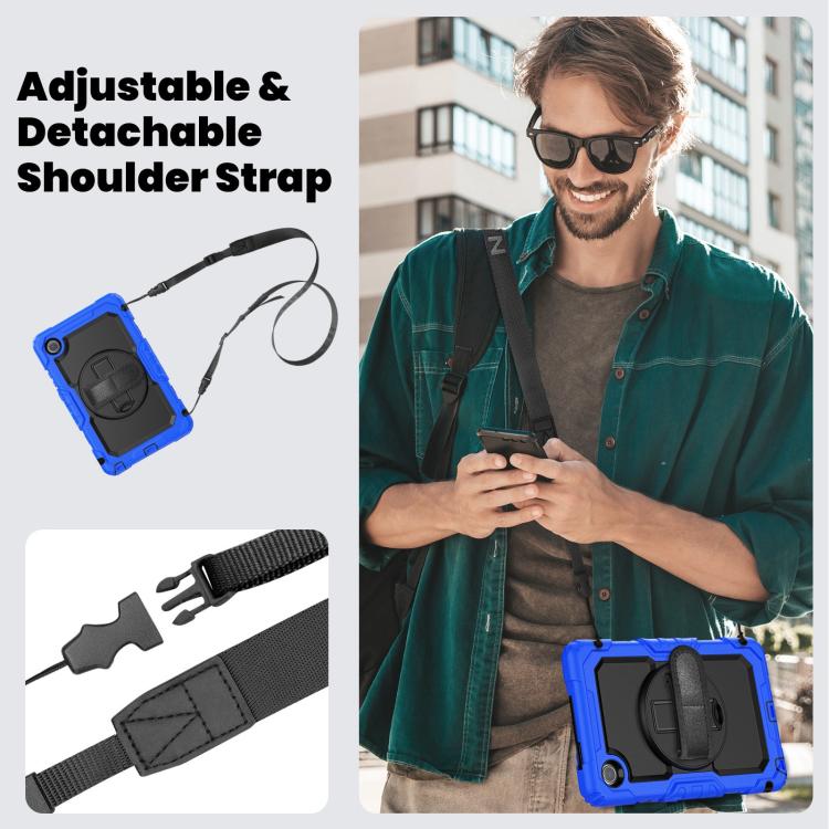 For Lenovo Tab K9 / Tab One Silicone Hybrid PC Tablet Case with Shoulder Strap