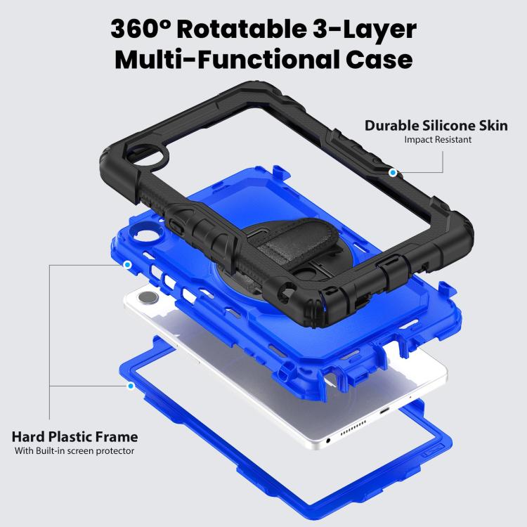 For Lenovo Tab K9 / Tab One Silicone Hybrid PC Tablet Case with Shoulder Strap