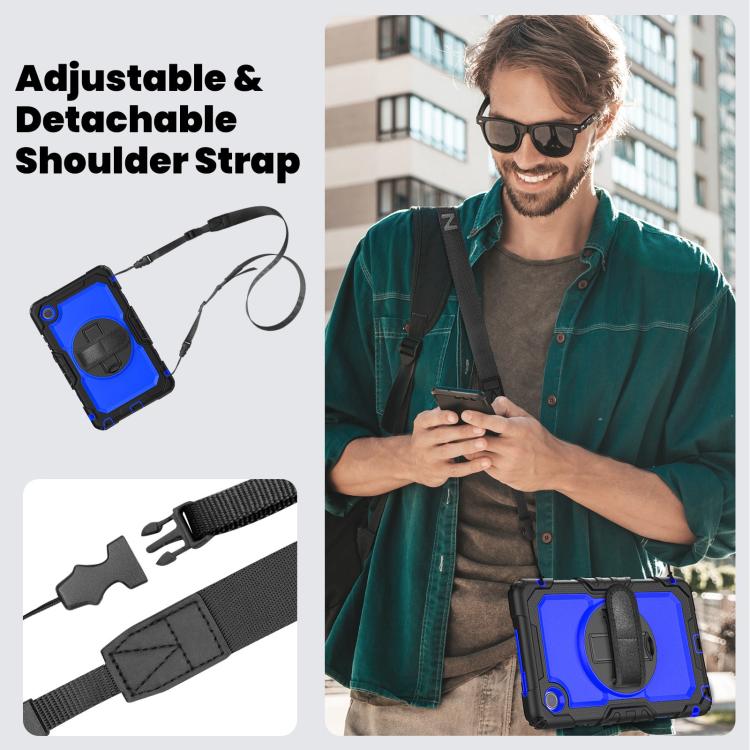 For Lenovo Tab K9 / Tab One Silicone Hybrid PC Tablet Case with Shoulder Strap