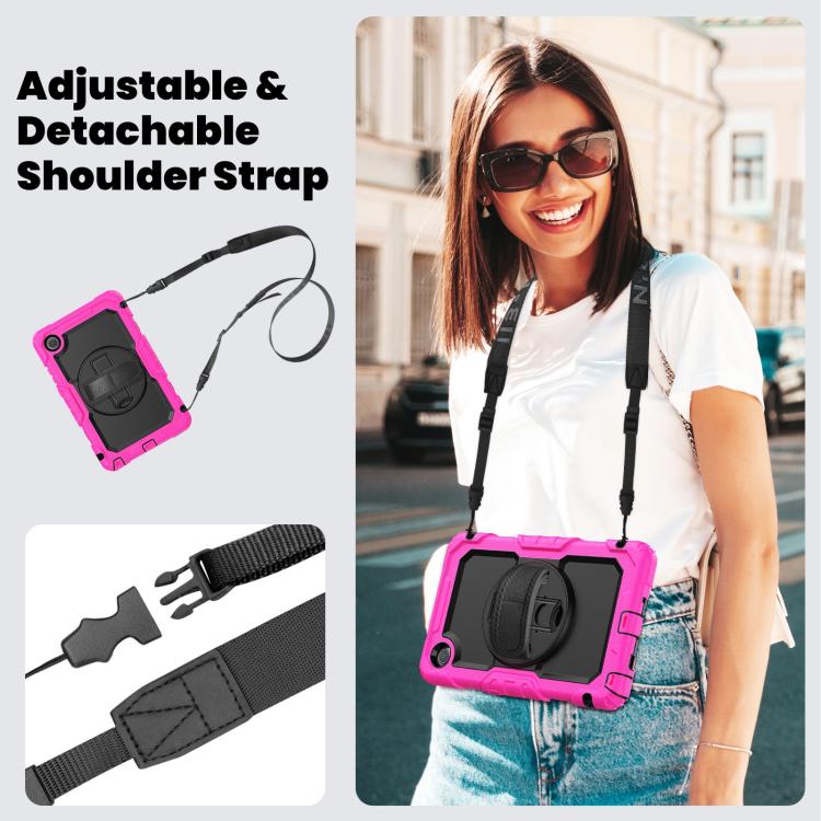 For Lenovo Tab K9 / Tab One Silicone Hybrid PC Tablet Case with Shoulder Strap