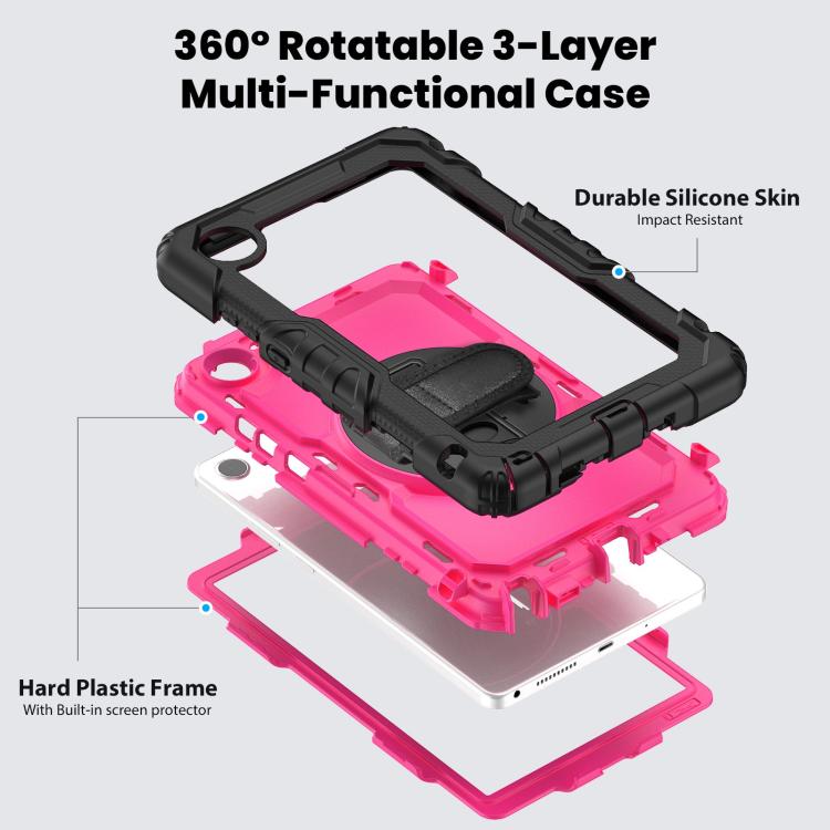 For Lenovo Tab K9 / Tab One Silicone Hybrid PC Tablet Case with Shoulder Strap