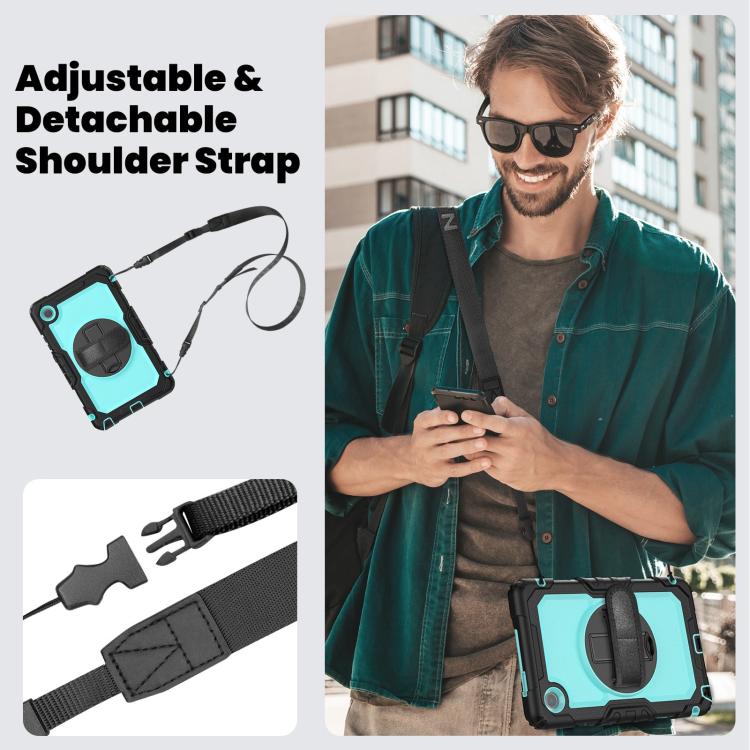 For Lenovo Tab K9 / Tab One Silicone Hybrid PC Tablet Case with Shoulder Strap