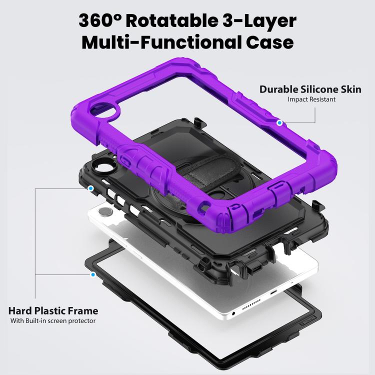 For Lenovo Tab K9 / Tab One Silicone Hybrid PC Tablet Case with Shoulder Strap