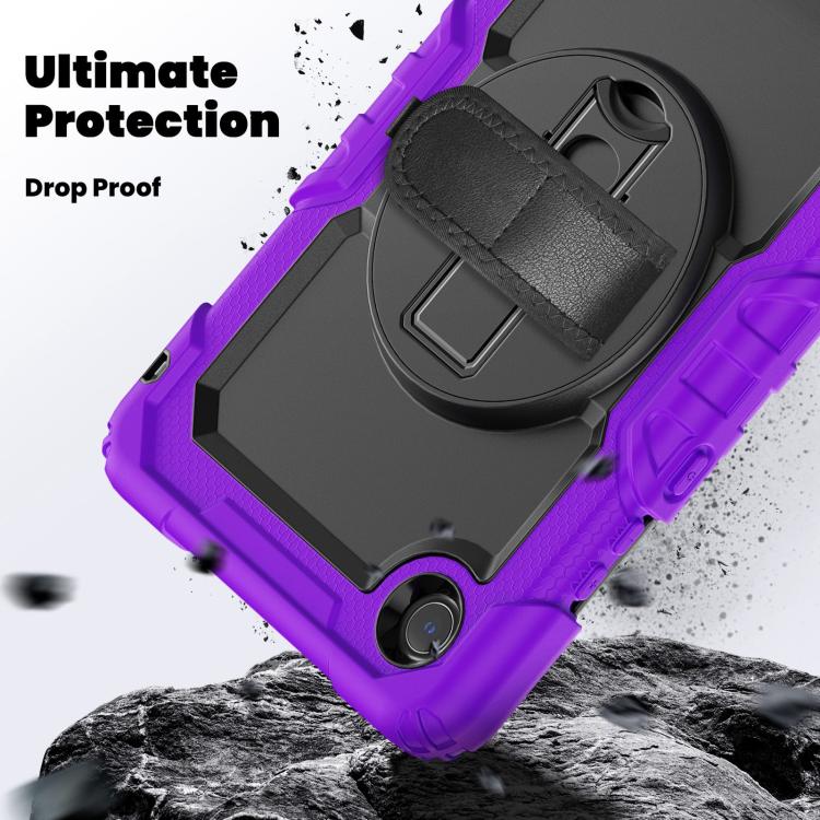 For Lenovo Tab K9 / Tab One Silicone Hybrid PC Tablet Case with Shoulder Strap