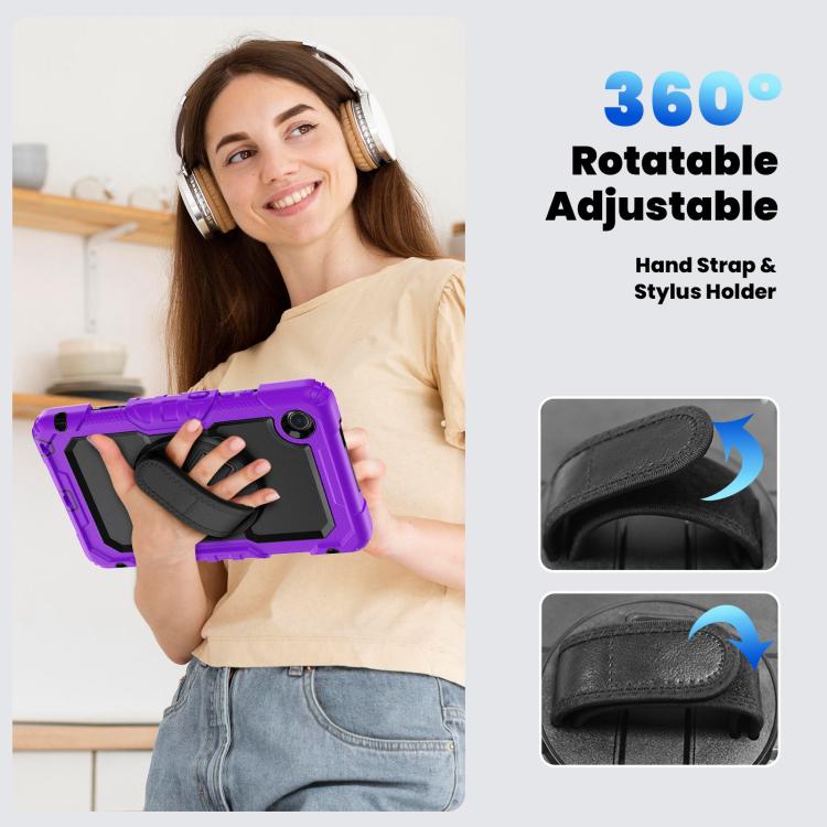 For Lenovo Tab K9 / Tab One Silicone Hybrid PC Tablet Case with Shoulder Strap