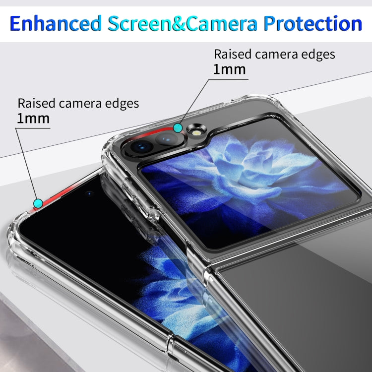 For Samsung Galaxy Z Flip5 Shockproof Thickening Acrylic Protective Case(Transparent)