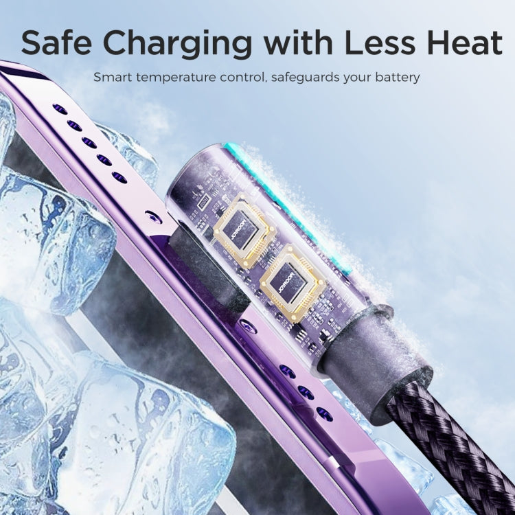 JOYROOM S-AC027A17 3A USB to USB-C/Type-C Elbow Fast Charging Data Cable, Length: