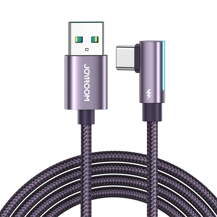 JOYROOM S-AC027A17 3A USB to USB-C/Type-C Elbow Fast Charging Data Cable, Length:
